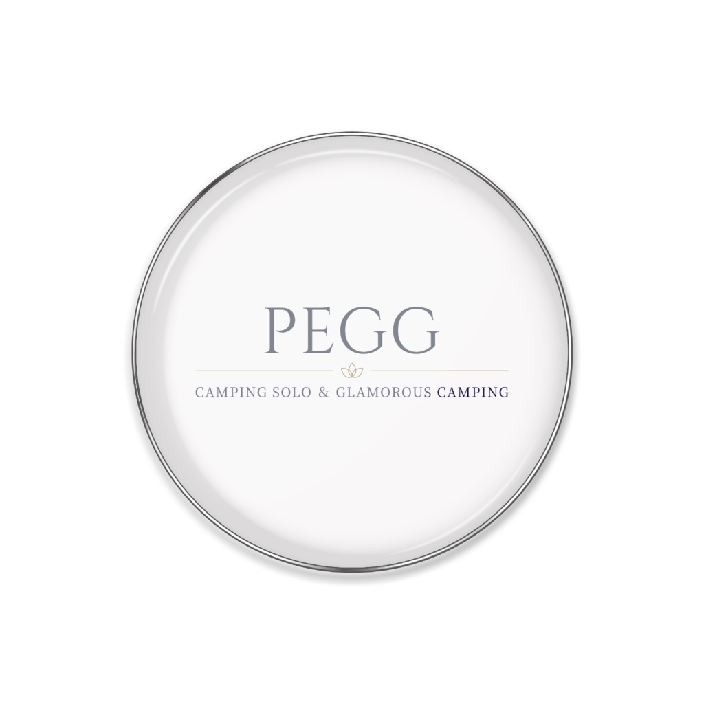 PEGGオリジナルピンバッジ(ホワイトVer.)ちょっぴりお洒落に♪