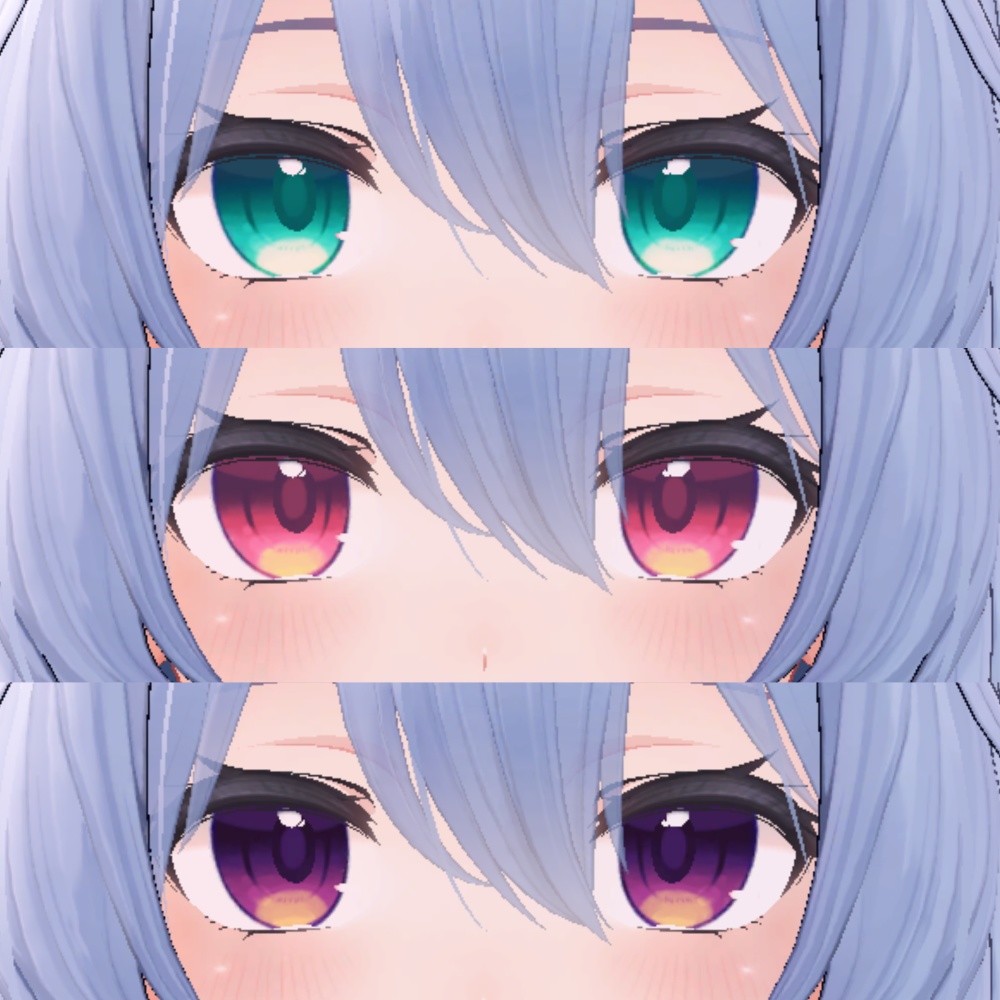 【桔梗(kikyo)ちゃん用】瞳テクスチャ(14色)