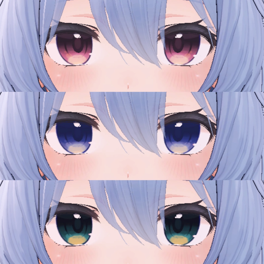 【桔梗(kikyo)ちゃん用】瞳テクスチャ(14色)