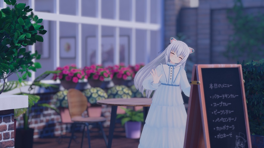 【ますきゃっとぷらす用】朝露のティアードワンピース