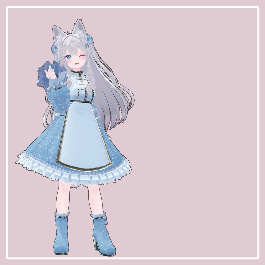 【ますきゃぷらす・桔梗・ライム】ファンシーロリチャイナ