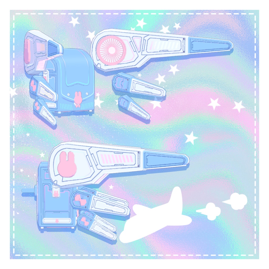 【パーティクル付】ランドセル型飛行ユニット:Fairly Mill Kw-11【EXMASS2024】