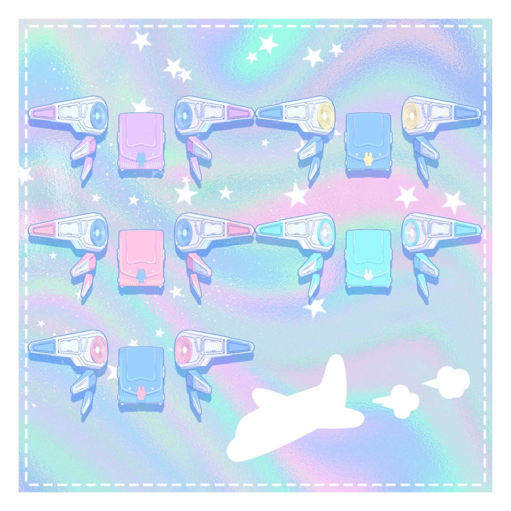 【パーティクル付】ランドセル型飛行ユニット:Fairly Mill Kw-11【EXMASS2024】