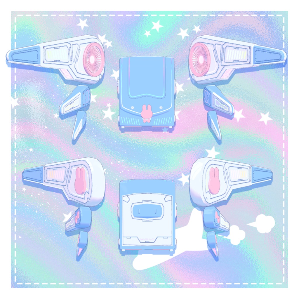 【パーティクル付】ランドセル型飛行ユニット:Fairly Mill Kw-11【EXMASS2024】