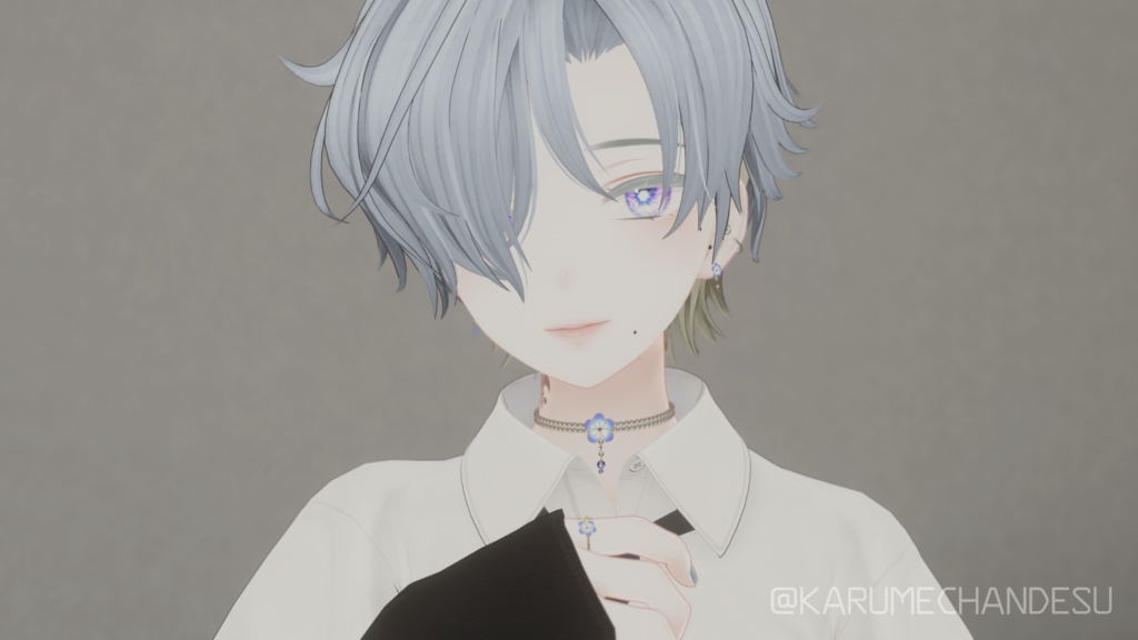 【アクセサリーセット】ネモフィラの涙【チョーカー・ピアス・指輪】