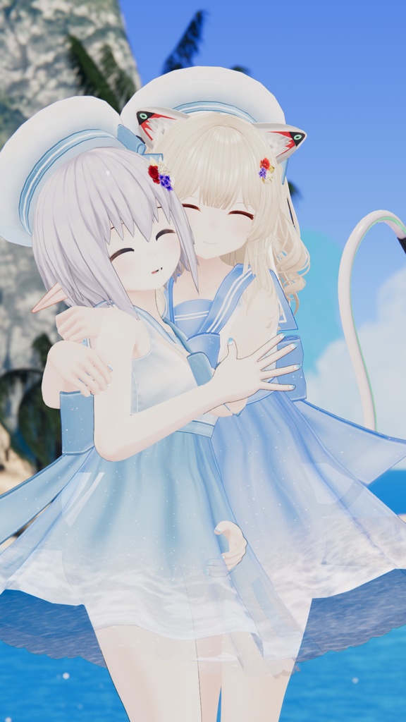 【複数アバター対応】ドルフィンセーラー【水着】