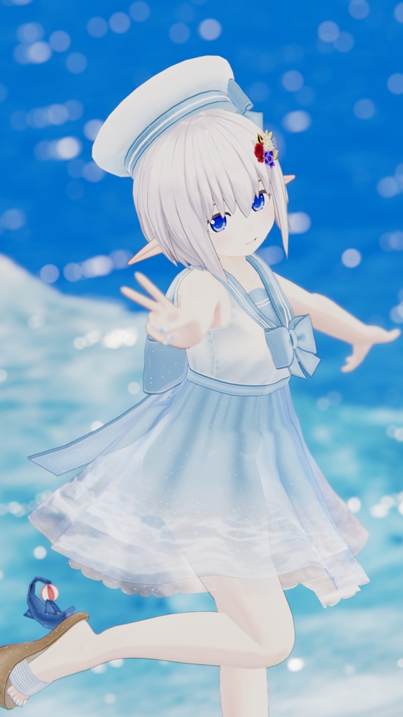 【複数アバター対応】ドルフィンセーラー【水着】