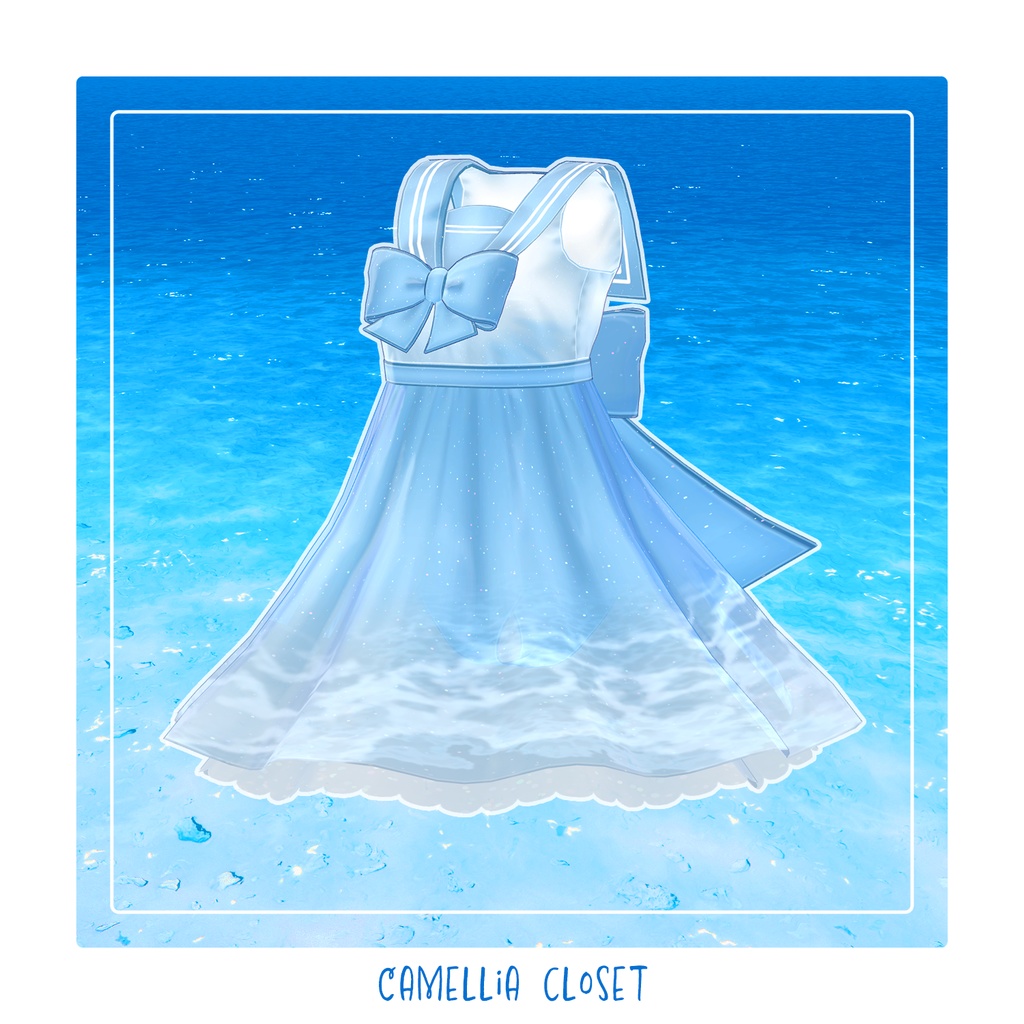 【複数アバター対応】ドルフィンセーラー【水着】