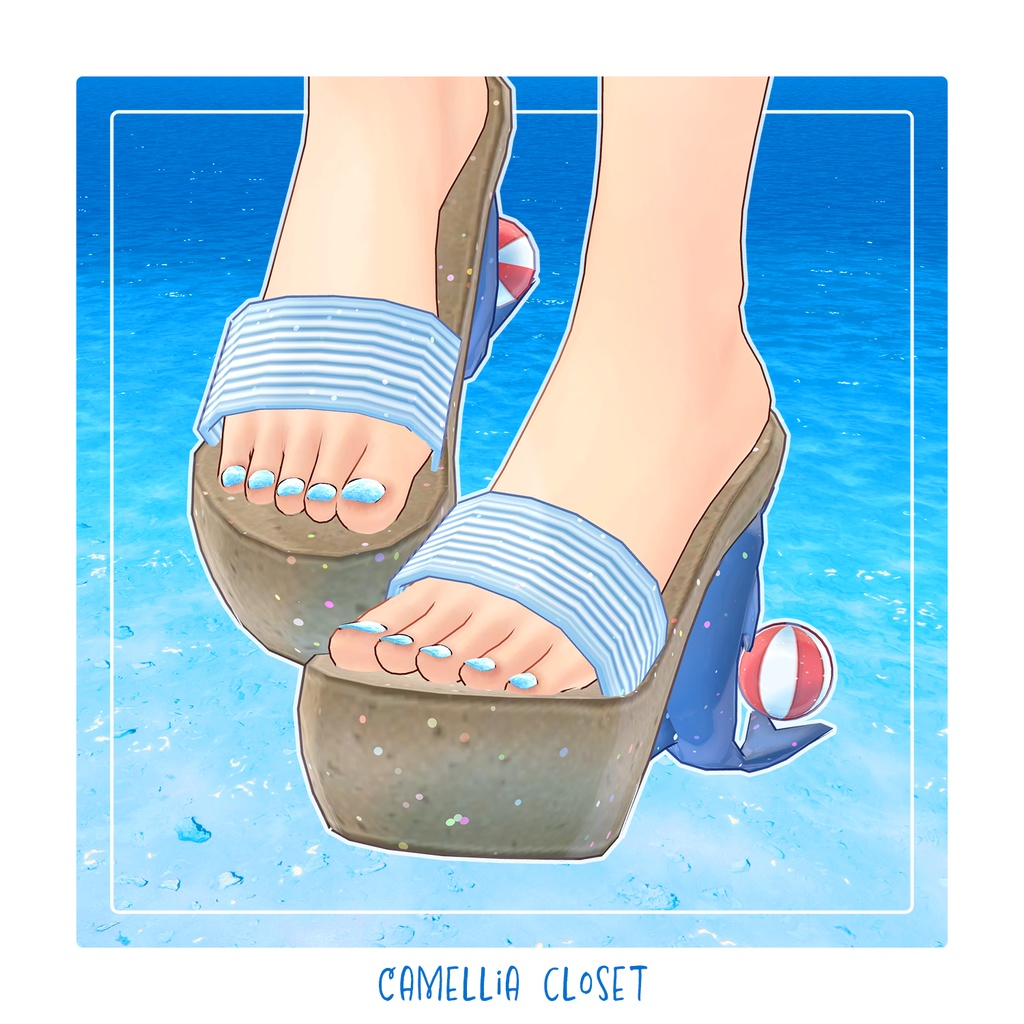 【複数アバター対応】ドルフィンセーラー【水着】