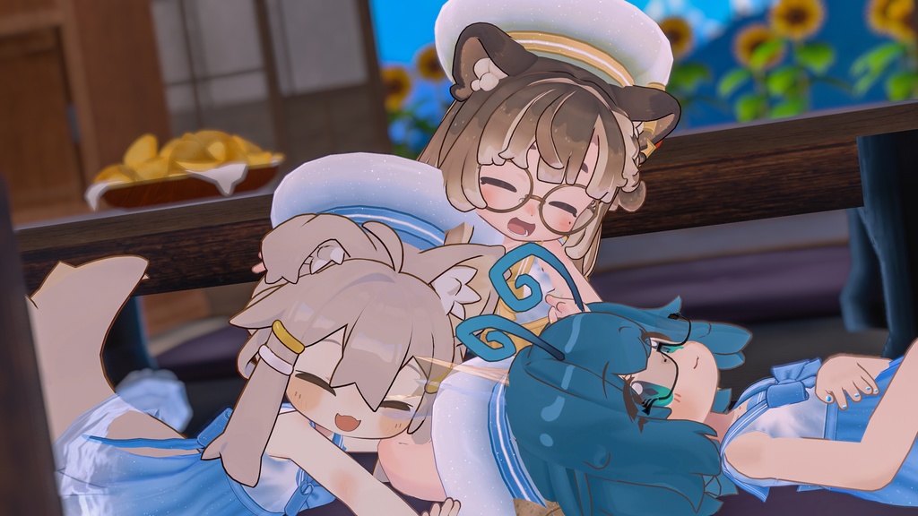 【複数アバター対応】ドルフィンセーラー【水着】