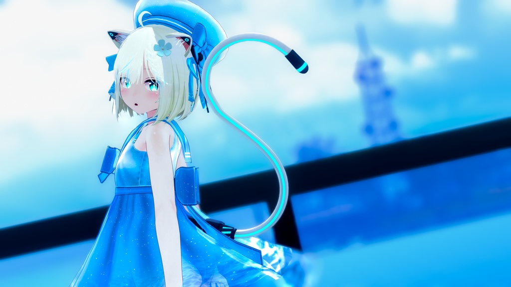 【複数アバター対応】ドルフィンセーラー【水着】