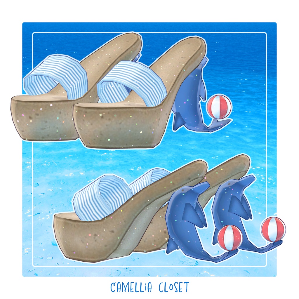 【複数アバター対応】ドルフィンセーラー【水着】