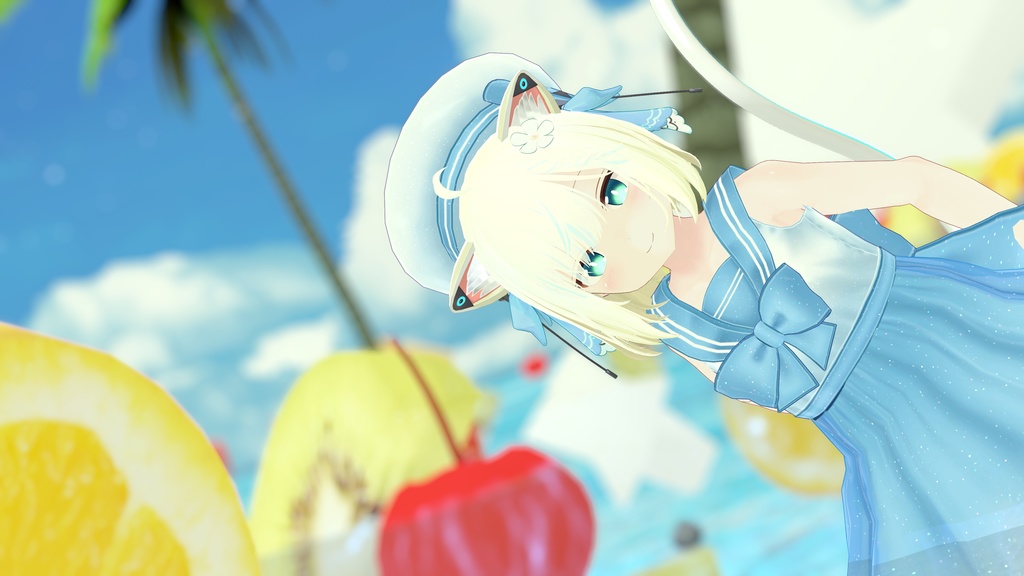 【複数アバター対応】ドルフィンセーラー【水着】