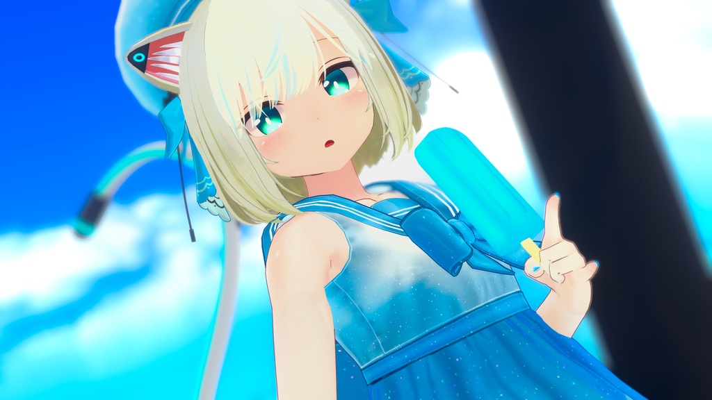 【複数アバター対応】ドルフィンセーラー【水着】