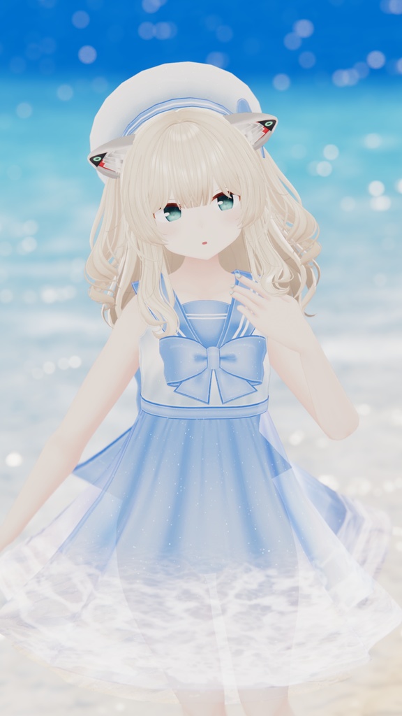 【複数アバター対応】ドルフィンセーラー【水着】