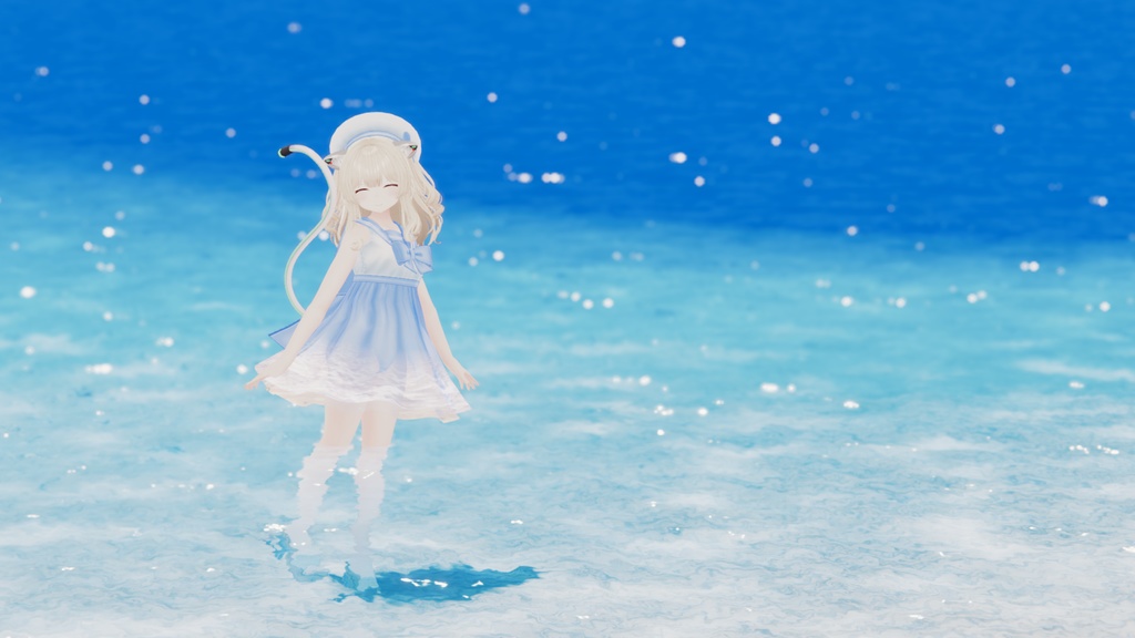 【複数アバター対応】ドルフィンセーラー【水着】