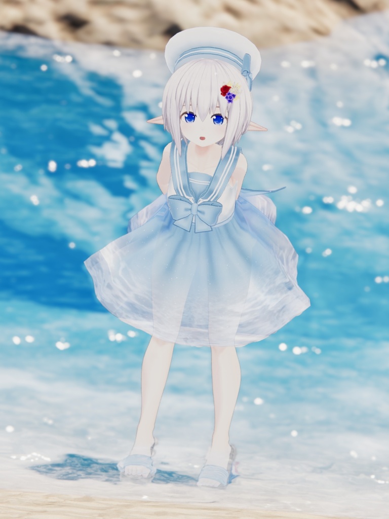 【複数アバター対応】ドルフィンセーラー【水着】