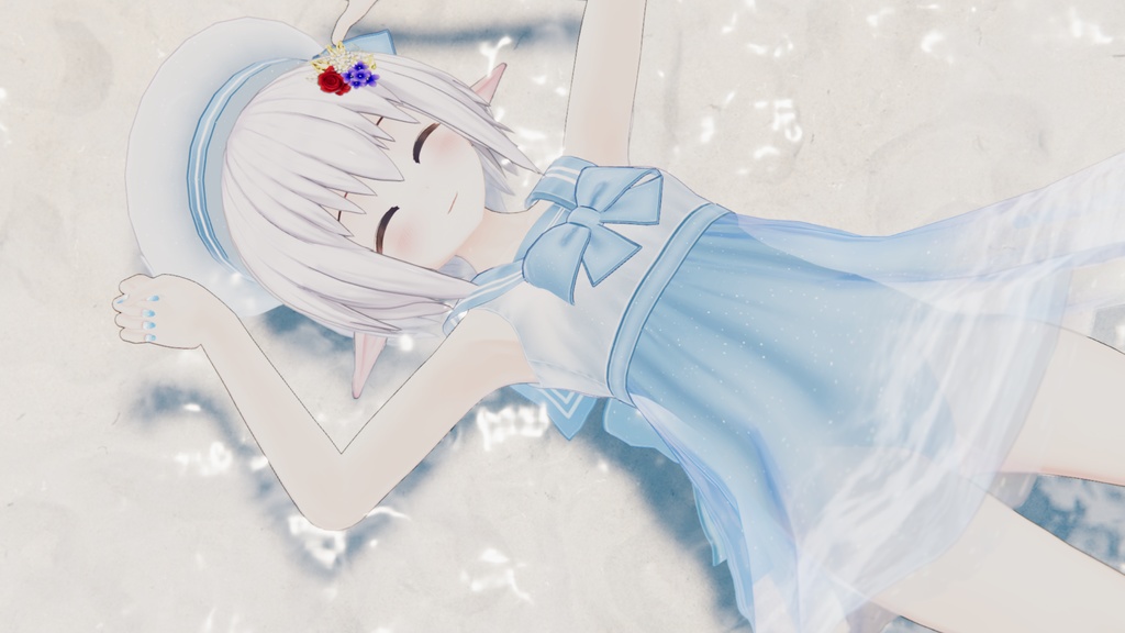 【複数アバター対応】ドルフィンセーラー【水着】