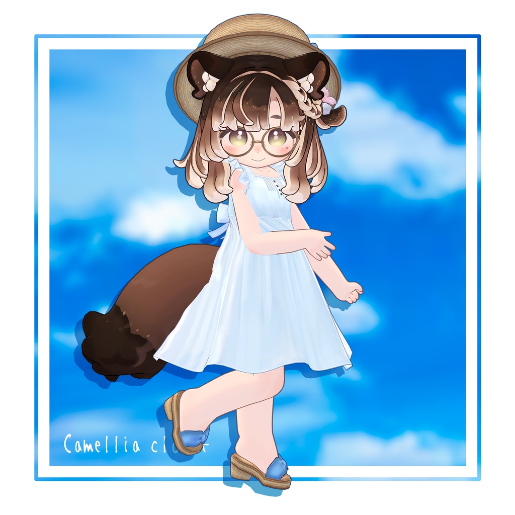 【複数アバター対応】渚のワンピース