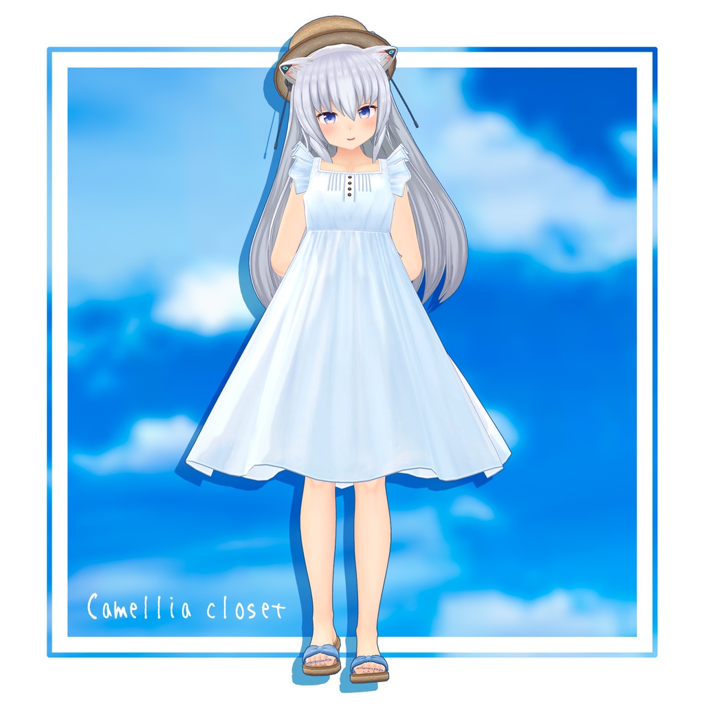 【複数アバター対応】渚のワンピース