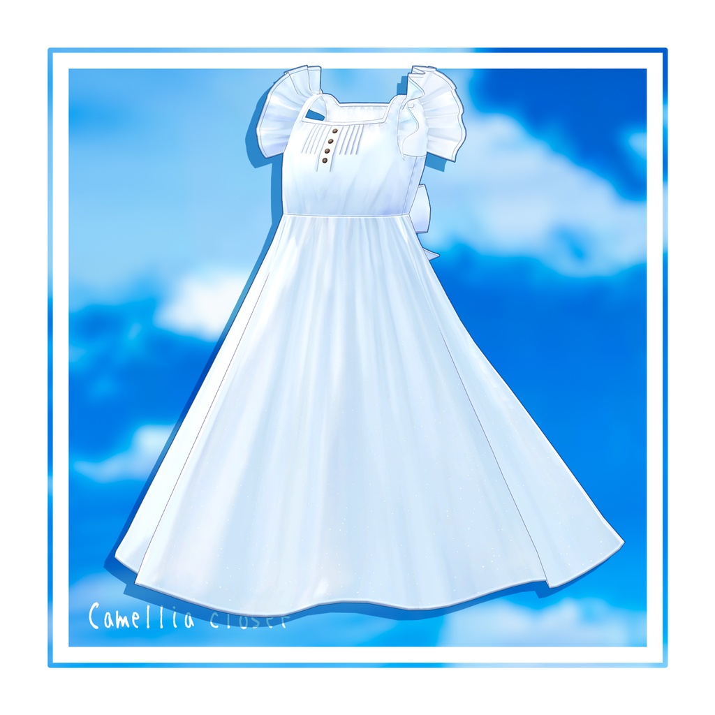 【複数アバター対応】渚のワンピース