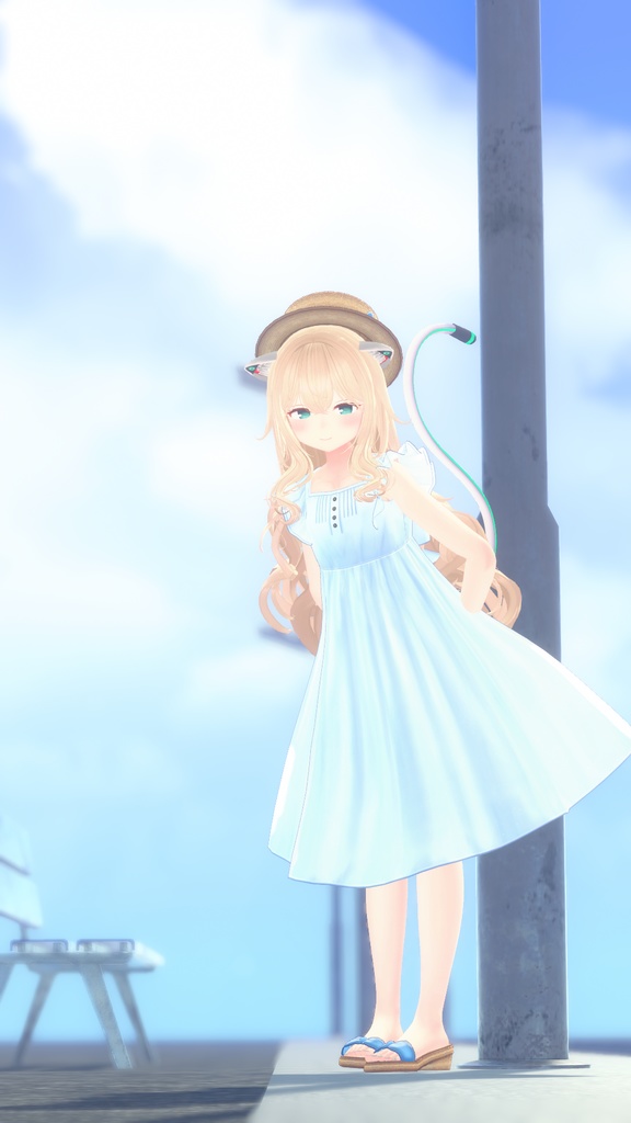 【複数アバター対応】渚のワンピース