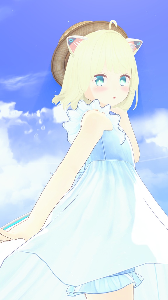 【複数アバター対応】渚のワンピース