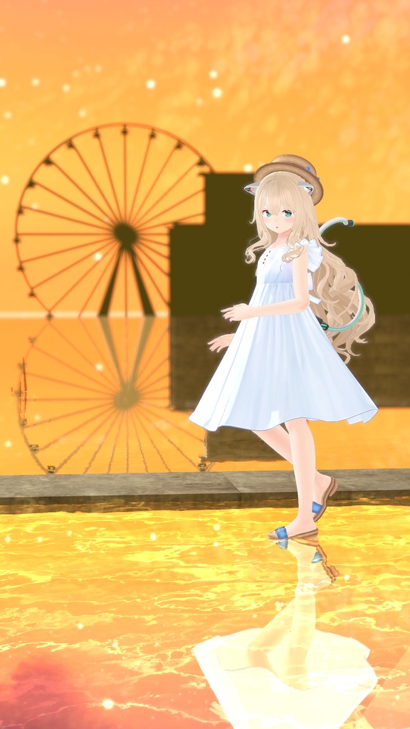 【複数アバター対応】渚のワンピース