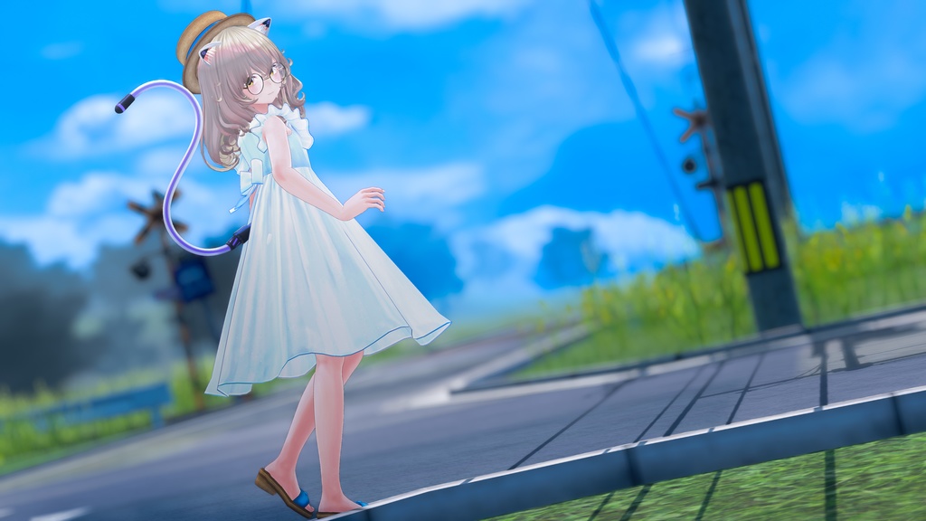 【複数アバター対応】渚のワンピース