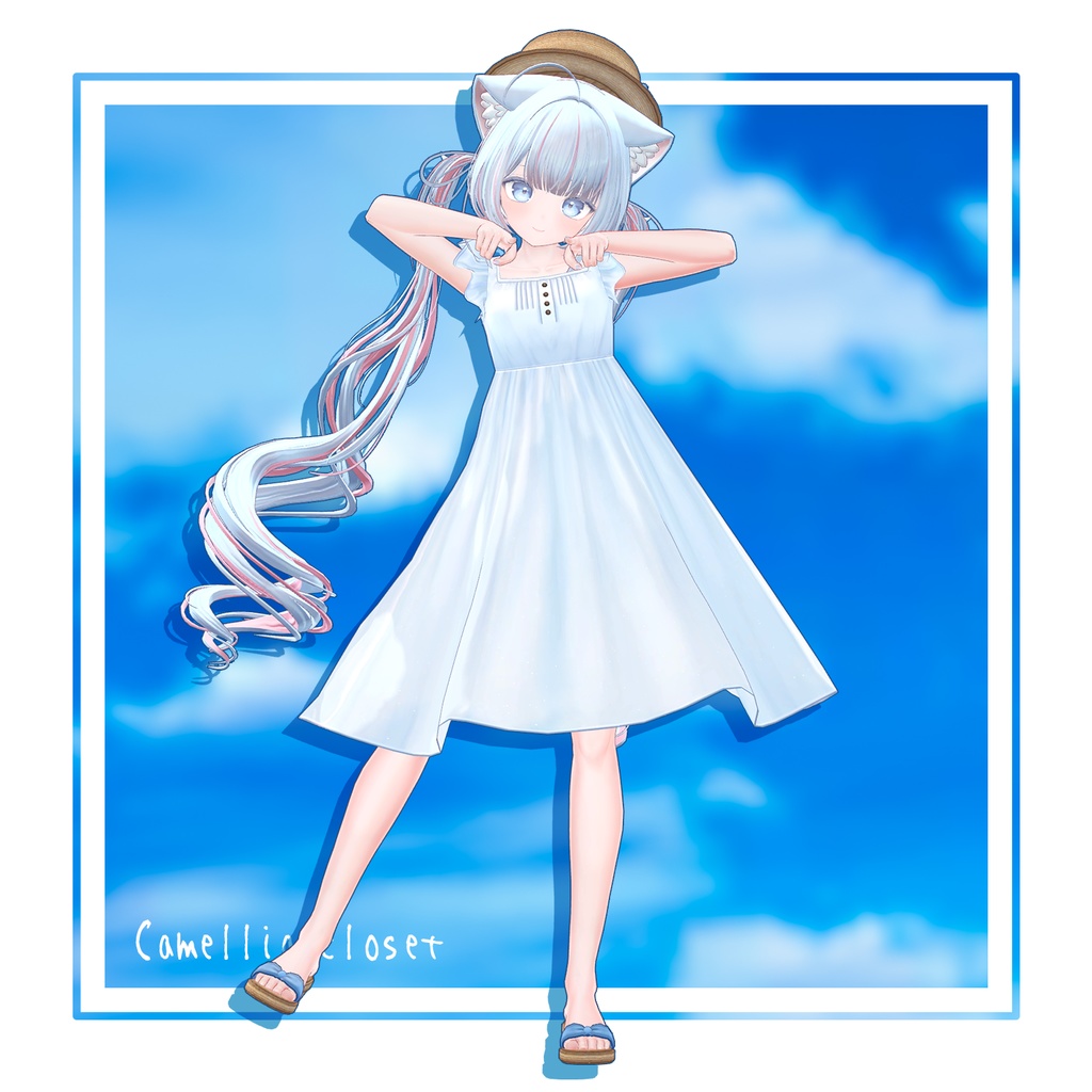 【複数アバター対応】渚のワンピース