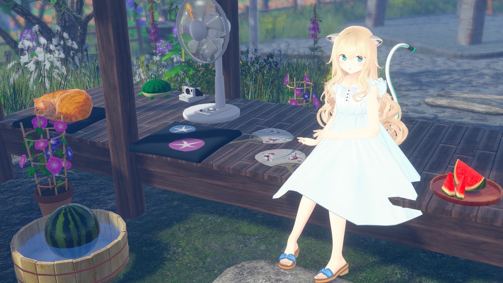 【複数アバター対応】渚のワンピース