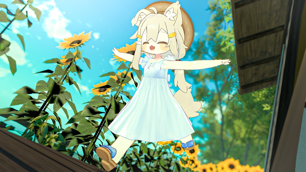 【複数アバター対応】渚のワンピース