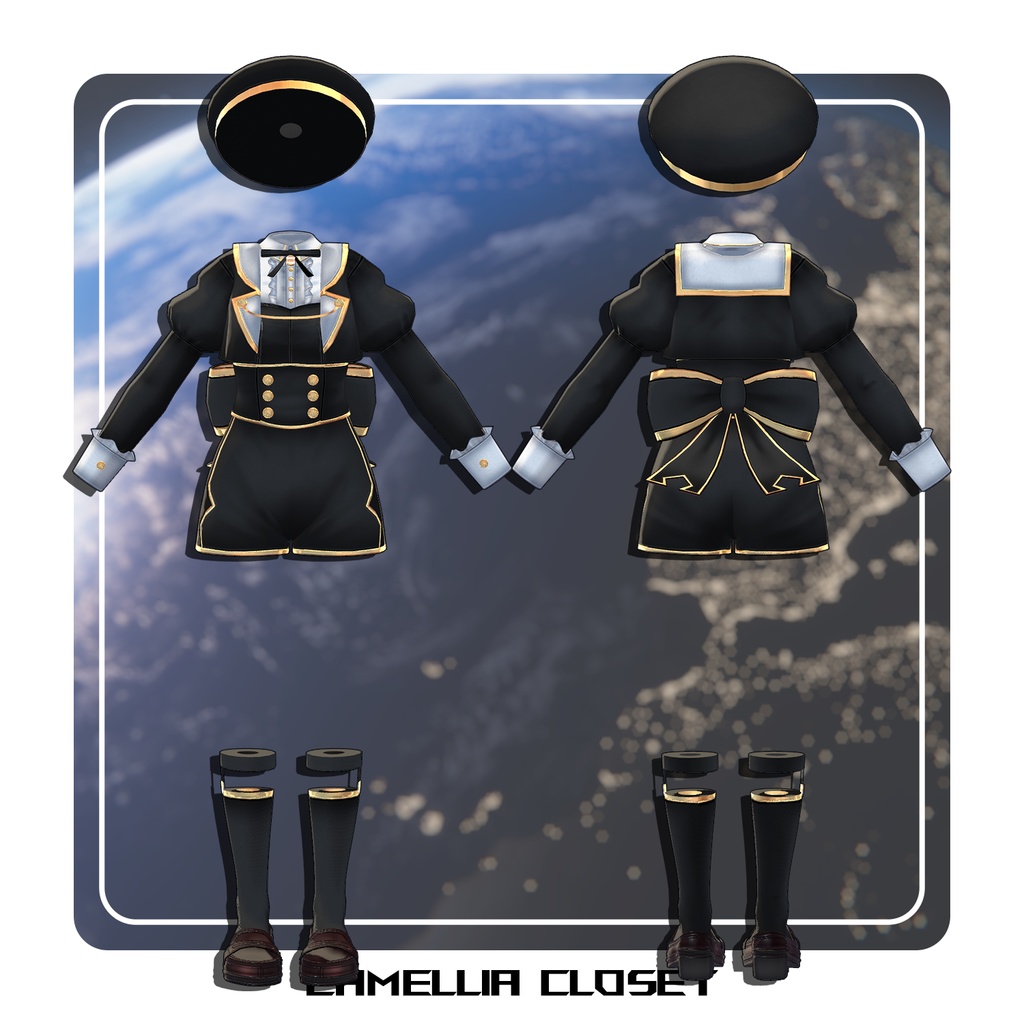 【桔梗・ますきゃぷらす対応】スペースキャットユニフォーム【EXMass2024OC】