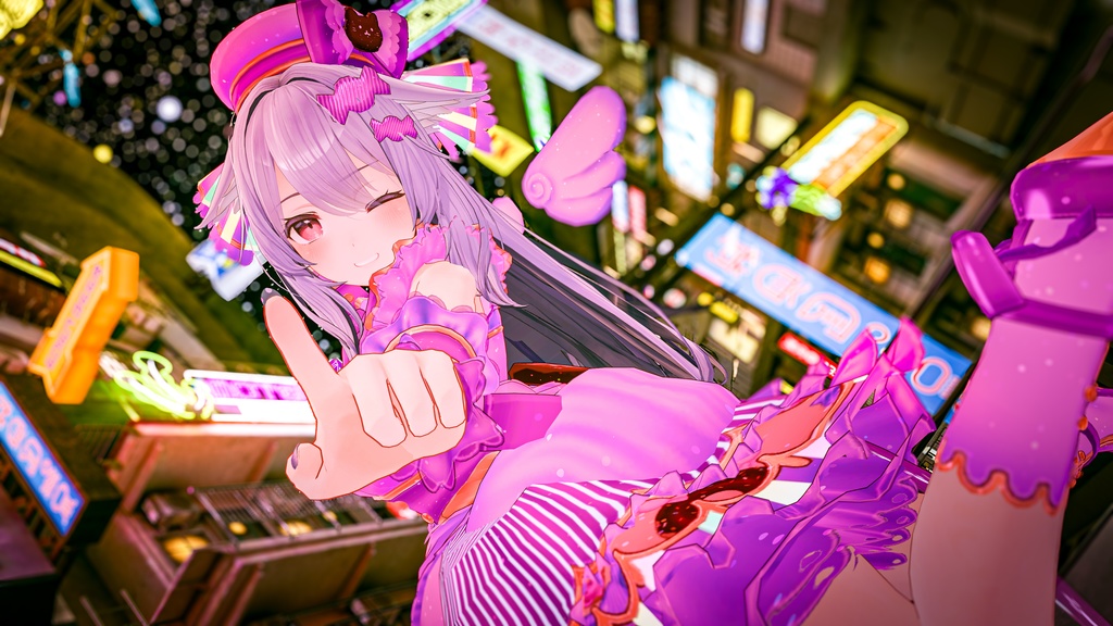 【複数アバター対応】candy pop donut【アイドル衣装】