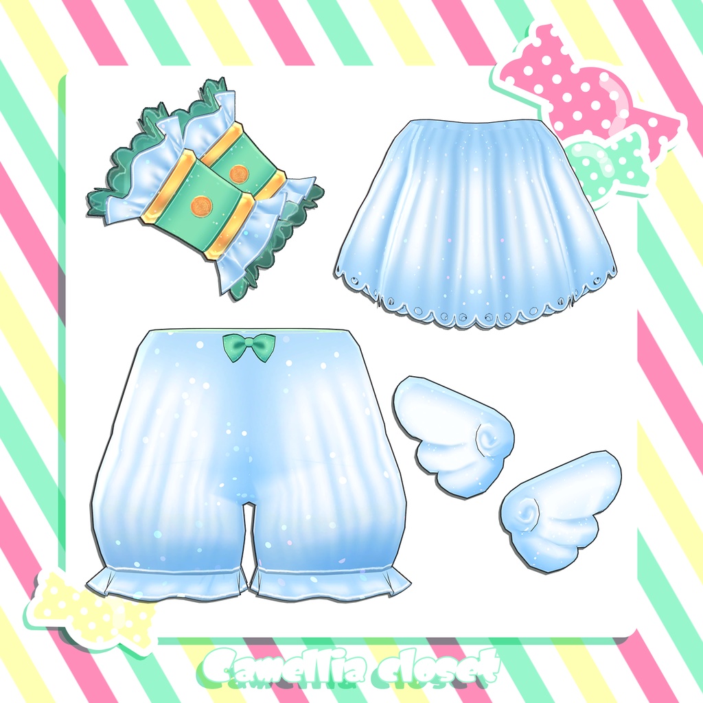 【複数アバター対応】candy pop donut【アイドル衣装】