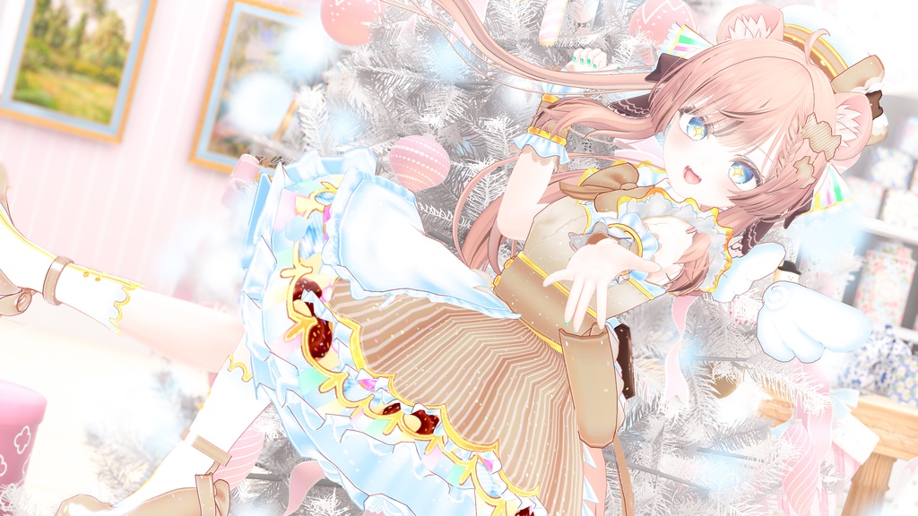 【複数アバター対応】candy pop donut【アイドル衣装】