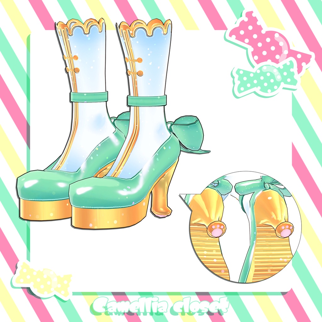 【複数アバター対応】candy pop donut【アイドル衣装】