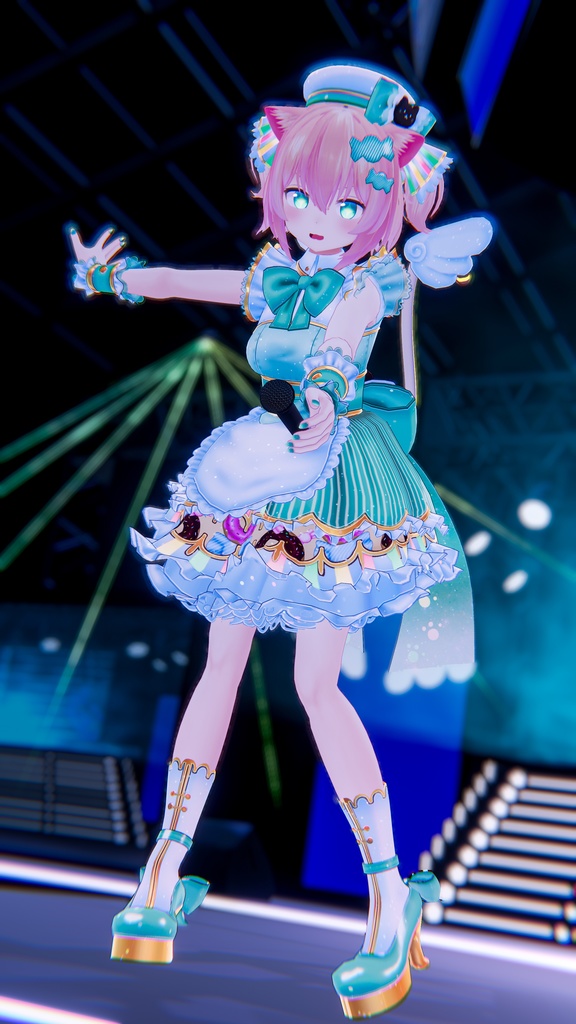 【複数アバター対応】candy pop donut【アイドル衣装】