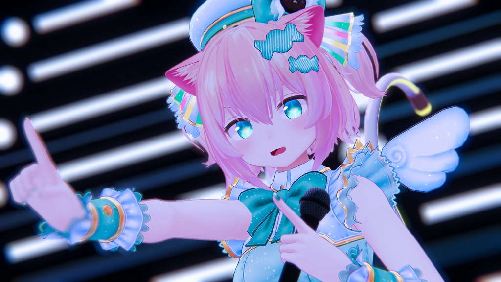 【複数アバター対応】candy pop donut【アイドル衣装】