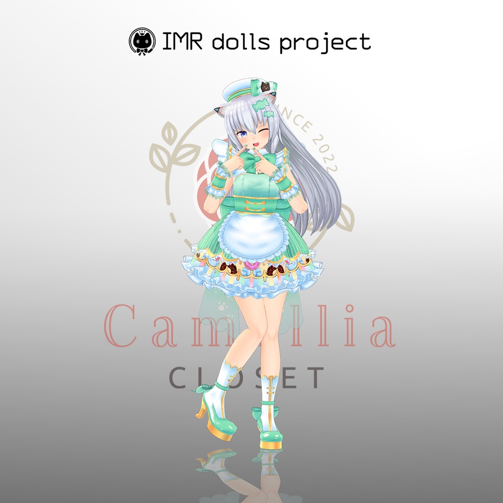 【複数アバター対応】candy pop donut【アイドル衣装】