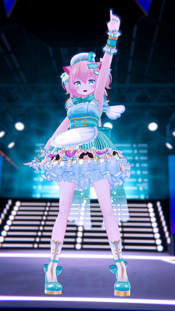 【複数アバター対応】candy pop donut【アイドル衣装】