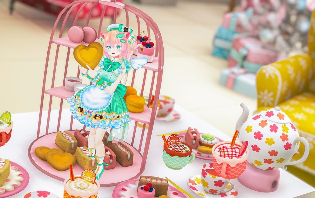 【複数アバター対応】candy pop donut【アイドル衣装】