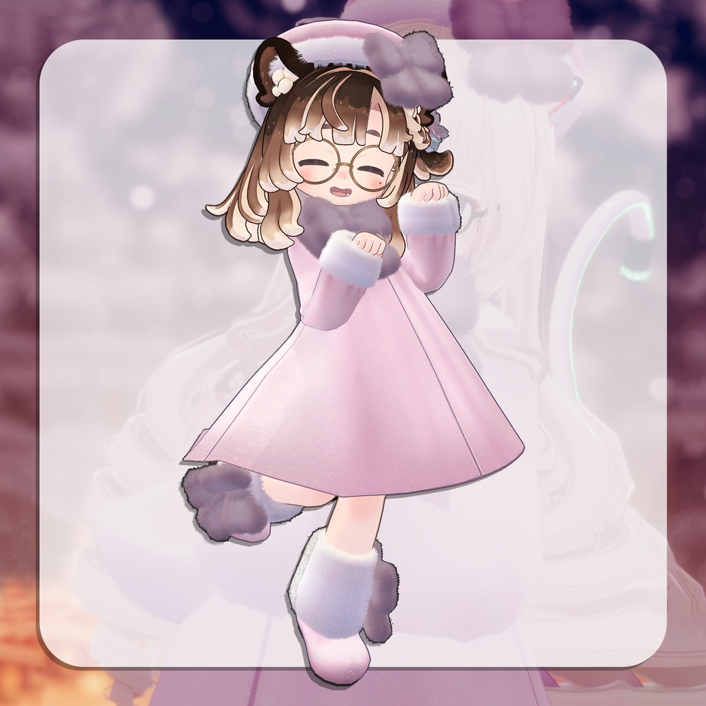 【ますきゃぷらす・まめふれんず対応】もこもこコートセット