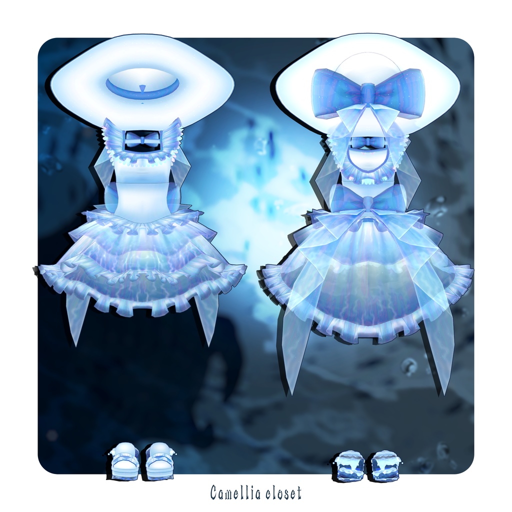 【複数アバター対応】なみのりくらげ