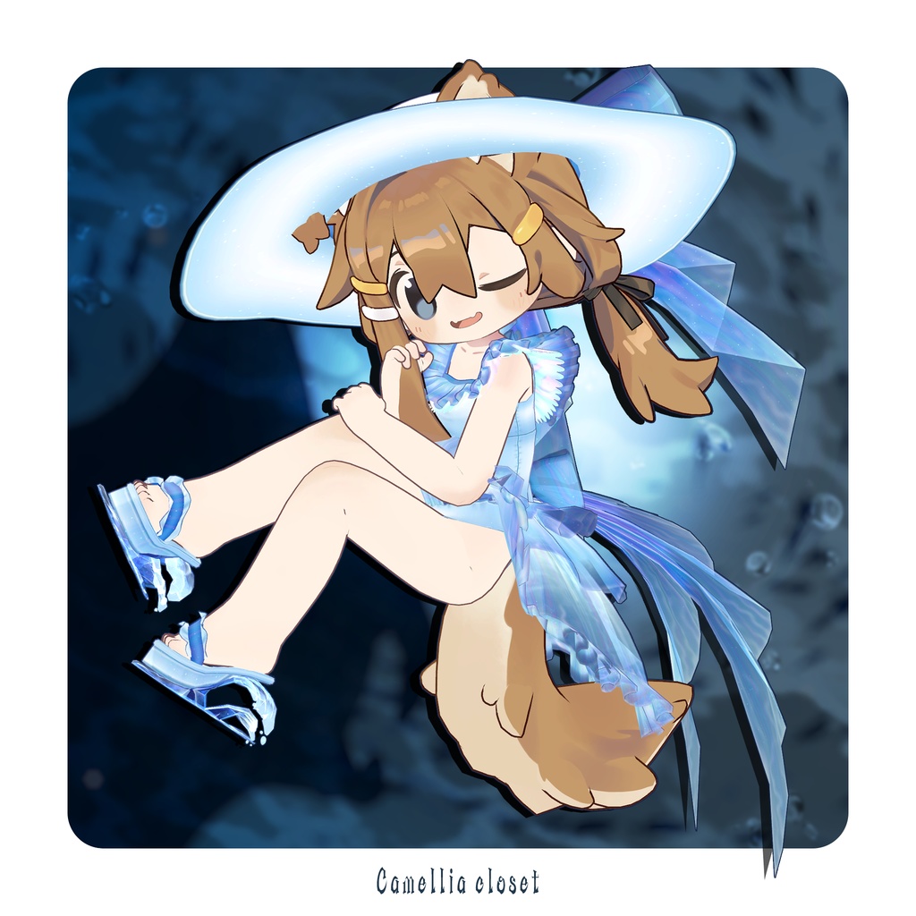 【複数アバター対応】なみのりくらげ