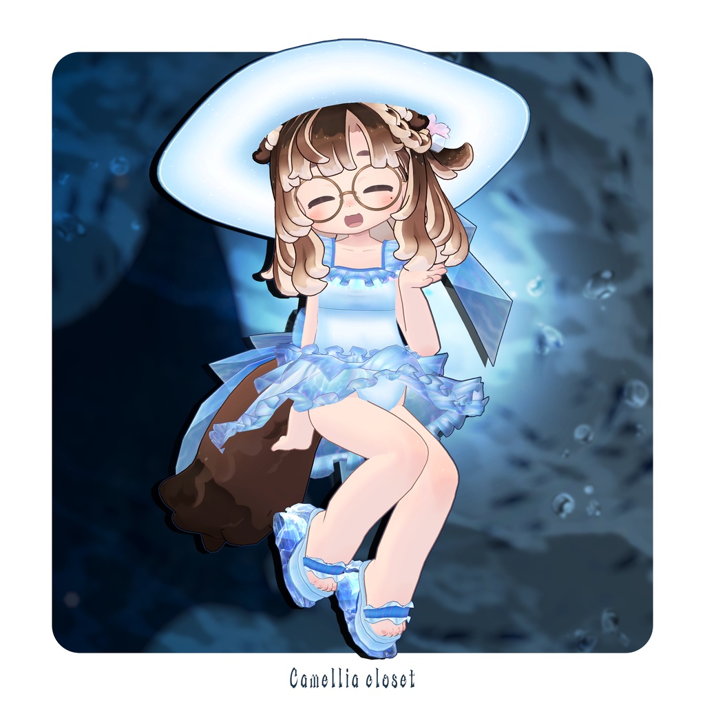 【複数アバター対応】なみのりくらげ