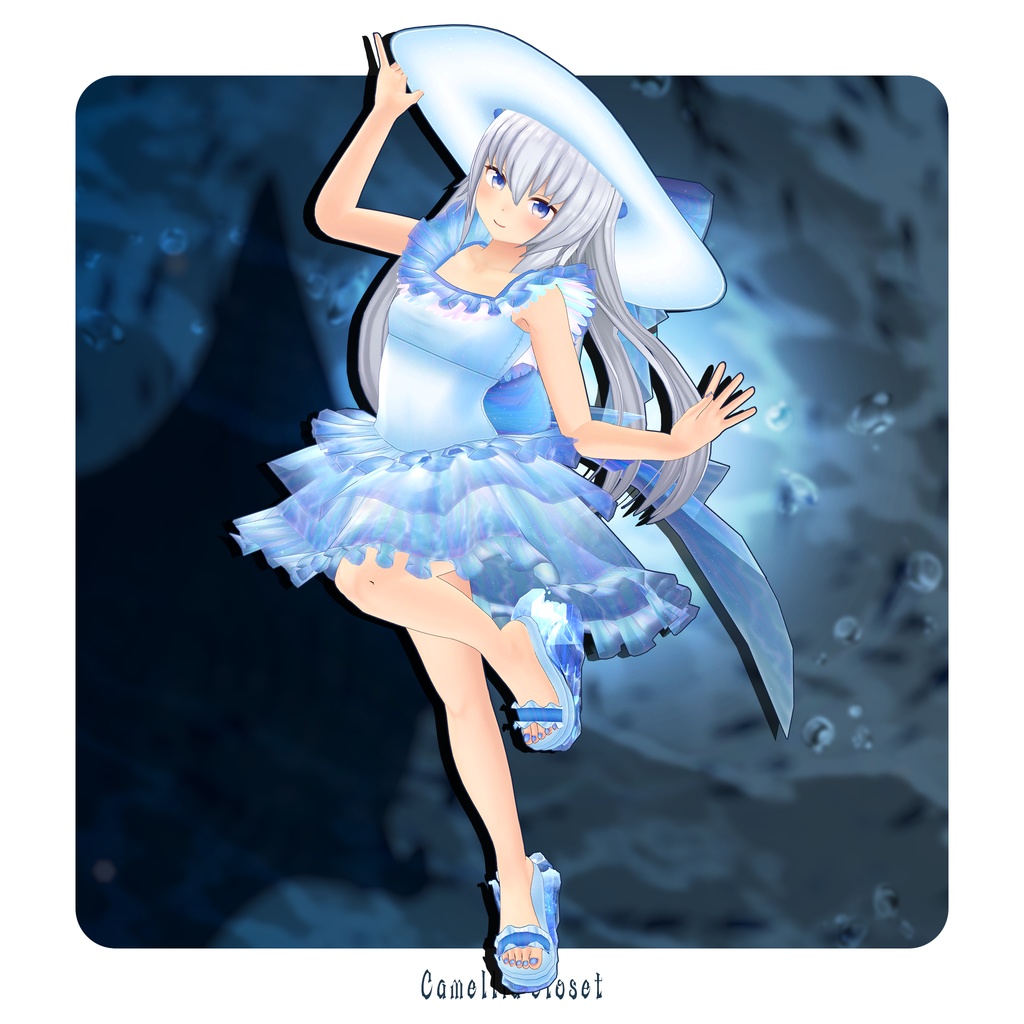 【複数アバター対応】なみのりくらげ