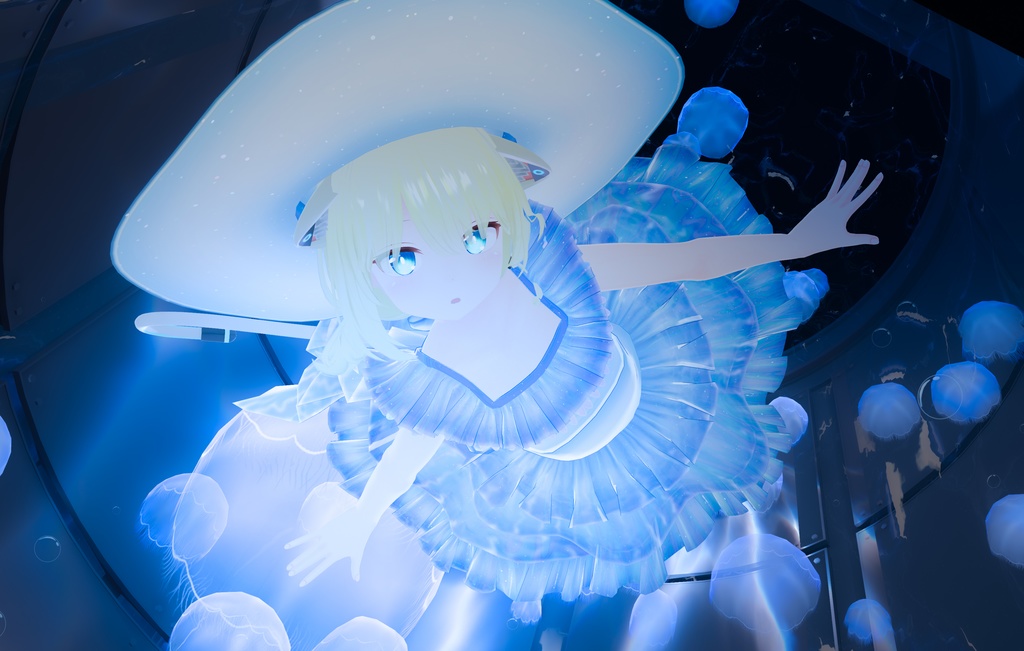 【複数アバター対応】なみのりくらげ