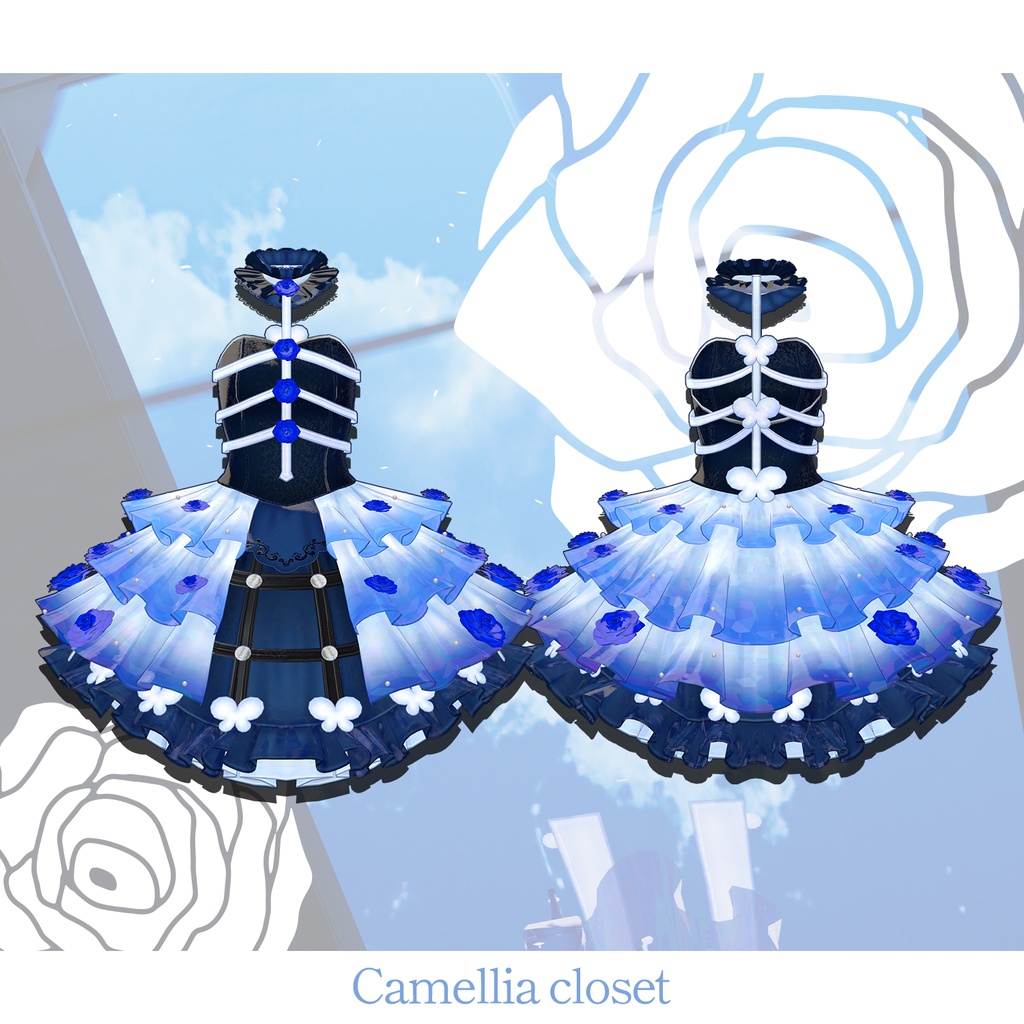 【ますきゃっとぷらす対応】Blue Rose