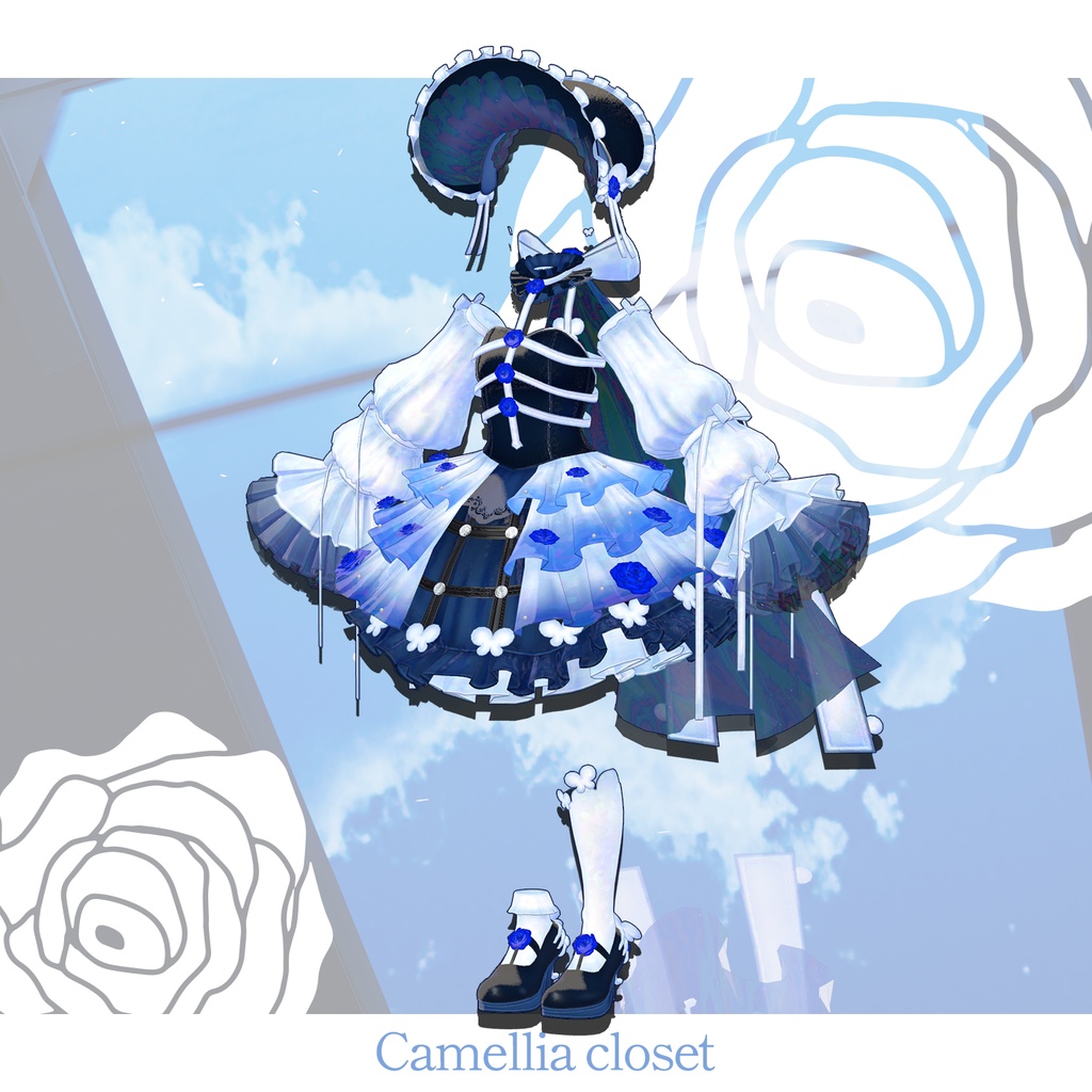 【ますきゃっとぷらす対応】Blue Rose